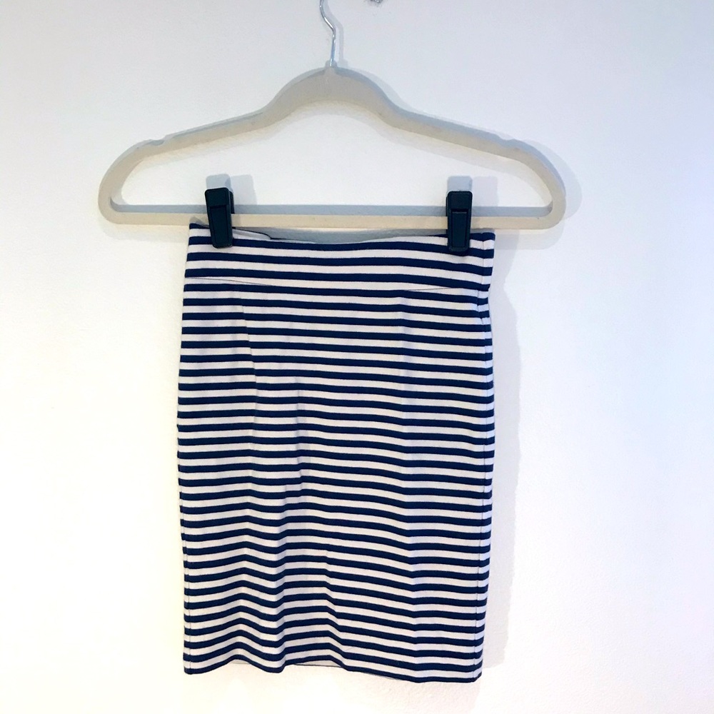 Madewell striped skirt